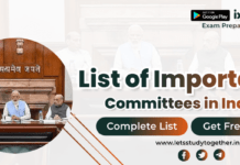 List of Important Committees in India 2024-25 for Banking & Other Exams– Download PDF List of Important Committees in India 2024-25 for Banking & Other Exams– Download PDF