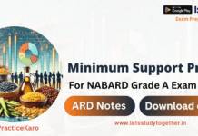 Minimum Support Prices (MSP) | NABARD ARD Notes and eBooks | Download PDF Minimum Support Prices (MSP) | NABARD ARD Notes and eBooks | Download PDF