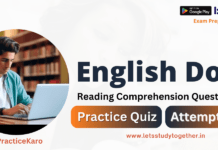 Paragraph Based Reading Comprehension Questions for Banking Exams | Set-15 Paragraph Based Reading Comprehension Questions for Banking Exams